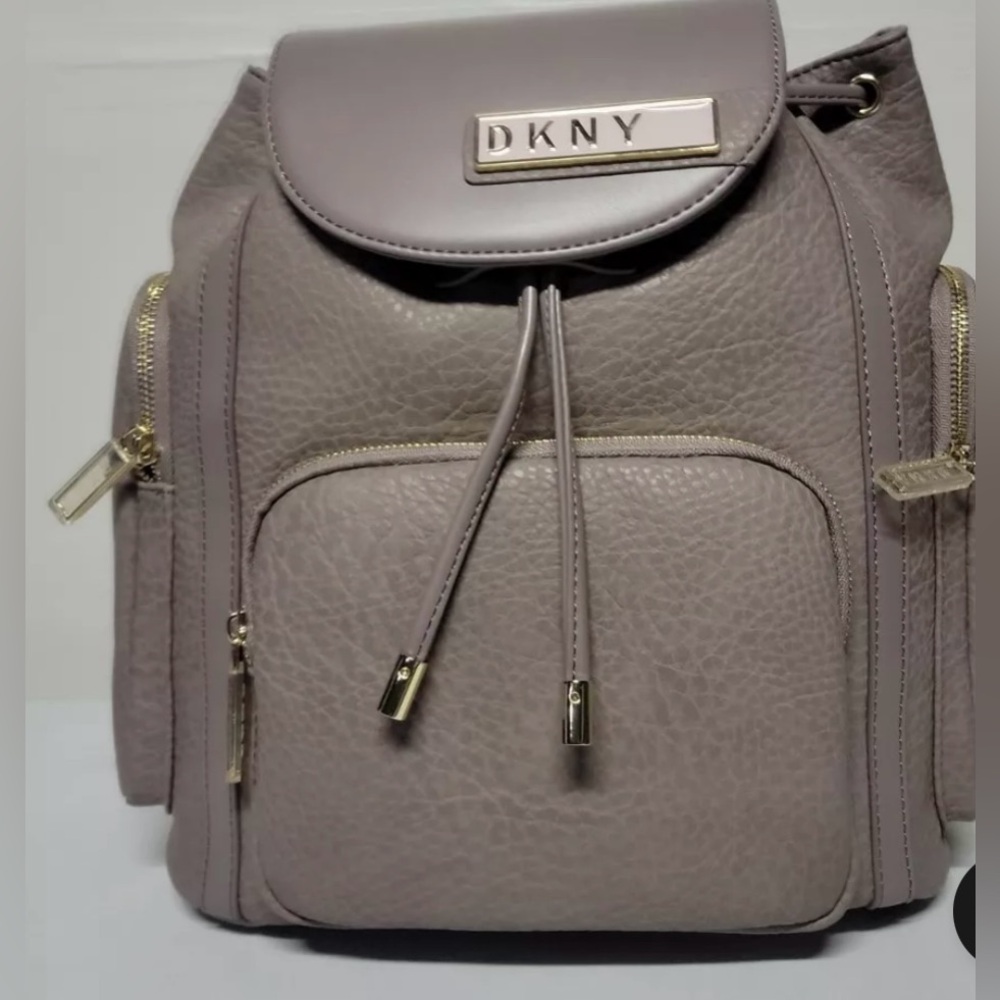 NWT DKNY  leather Rapture Backpack original BRAND with FACTORY LABEL